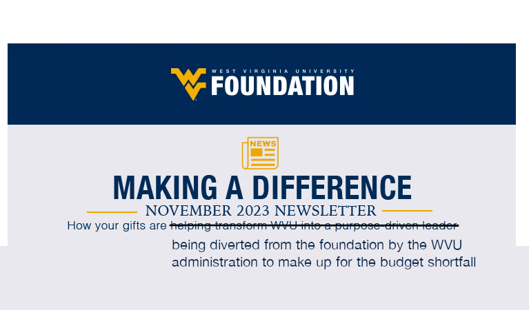MisinformedProf's tweet photo. Let me fix that email for you #WVU #WVUMistake https://t.co/QYGGbv6z9T