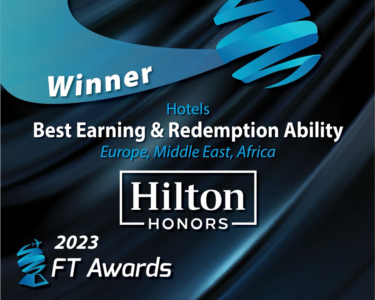 ftawards's tweet photo. The 2023 Frequent Traveler Awards for Best Customer Service (Hotel) winners are: 

Europe, Middle East, Africa - @HiltonHonors 
Americas - @HiltonHonors  
Asia Pacific - World of @Hyatt 

Congratulations to all the winners!

#loyalty #frequenttravelerawards https://t.co/gUoavXaVv4