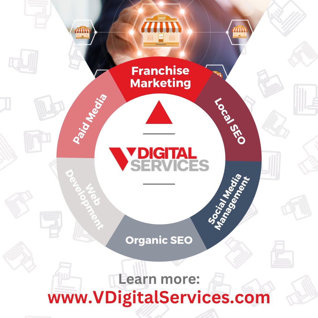 Franchise marketing boosts local brand presence. It's essential for franchise growth. V Digital Services specializes in strategies that ensure brand consistency while local franchises shine. Learn more at VDigitalServices.com/franchise. 🌟