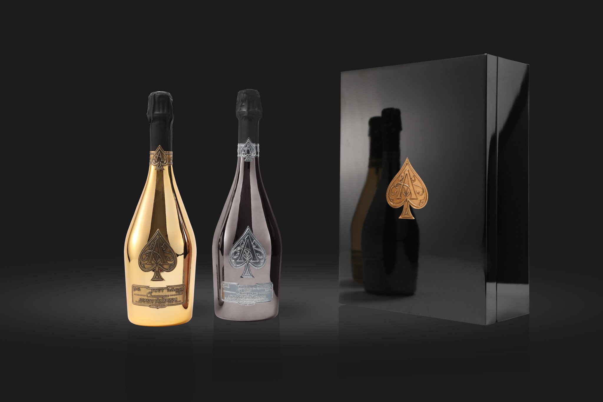 Armand de Brignac ゴールドブランデー Armand de Brignac Champagne Brut Gold Gift Box (Ace of
