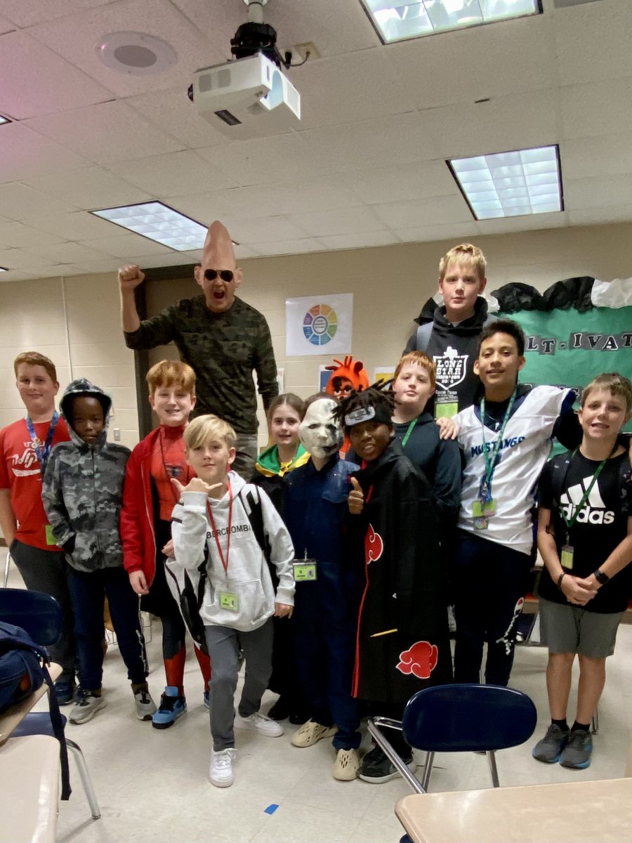 Celebrating Halloween during JROTC week at CMS CTE Wheel!