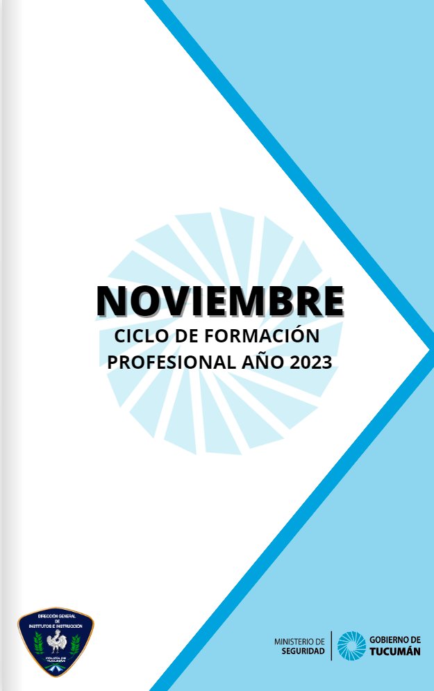 direccion_cdg's tweet photo. 📚Plan de Formación Profesional y Actualización  Continua.

Presentamos el cronograma de capacitacion del @MinSegTuc 
correspondiente al mes de Noviembre 🗓, destinado al personal de la @PoliciadeTucum1.
@emi https://t.co/vb2rbQdXwJ