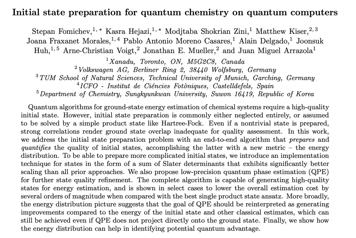 _cweedbrook's tweet photo. Good to see @XanaduAI has another paper on quantum computers and quantum chemistry with some great collaborators including @VW 

https://t.co/sAbW9PAtKe https://t.co/2Yixgu88vA