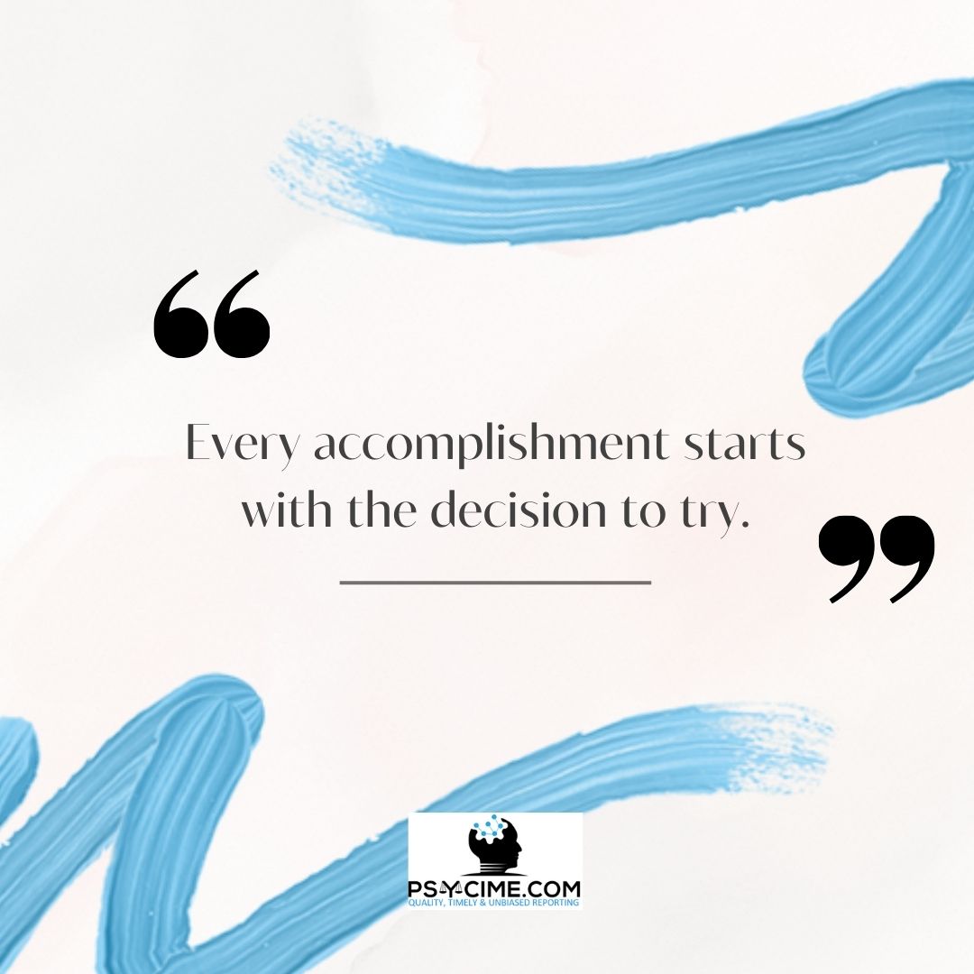 psycime's tweet photo. Every accomplishment starts with the decision to try. https://t.co/hTcDDi3EY8