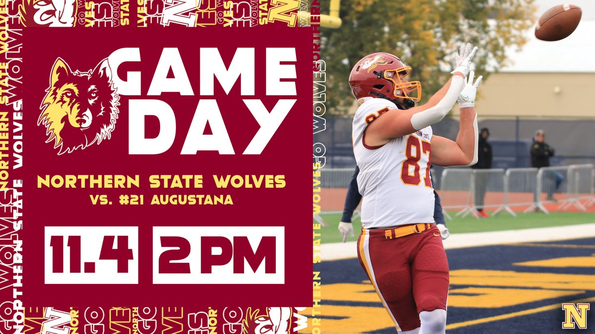 WolvesAthletics's tweet photo. #GameDay 🏈

@NSUWolves_FB 🆚 #21 Augustana

⏰ 2 PM
📄 https://t.co/h9bLMug7tK
📊 https://t.co/fRVBbW26sQ
🎥 https://t.co/O1fqJXl0Q0
📻 https://t.co/8xMPRMGBke
🎟️ https://t.co/d7GrD0cCvP
📍 Dacotah Bank Stadium

#GoWolves🐺 | #maroonNgold🐾 https://t.co/PVwoONTwz8