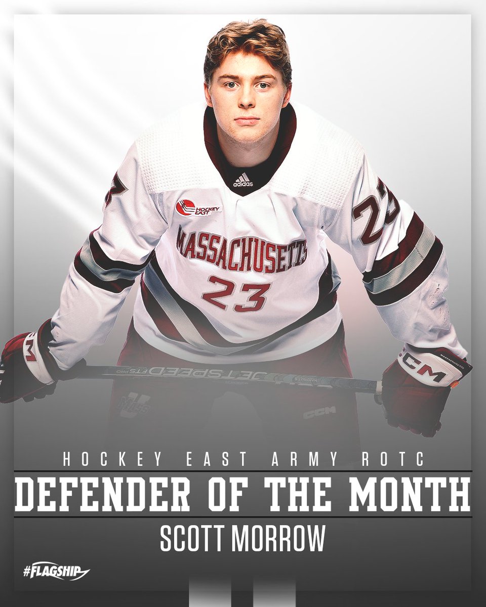 We've got TWO @hockey_east monthly honorees 👇 Congratulations @JackMusa19 and @Scott23Morrow 👏 🔗: bit.ly/40j8iXo #NewMass X #Flagship🚩