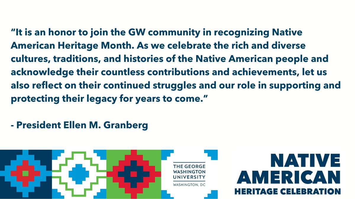 This November, GW honors Native American Heritage Celebration.