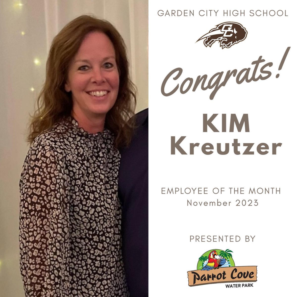Congratulations to our November Employees of the Month Mrs. Kim Kreutzer and Mrs. Gina Basilio!!