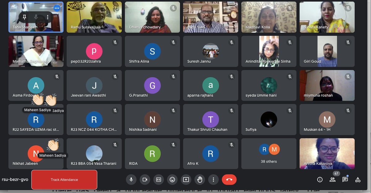 PRSIWomenWing's tweet photo. An online webinar titled "India's Power-Sharing Politics: The Women Reservation Bill" was organised by the PRSI Hyderabad Chapter, Women's Wing, today, and involved ninety participants, including professionals and students.
#PRSIHyderabad #WomenReservationBill https://t.co/CbihHGUUAT