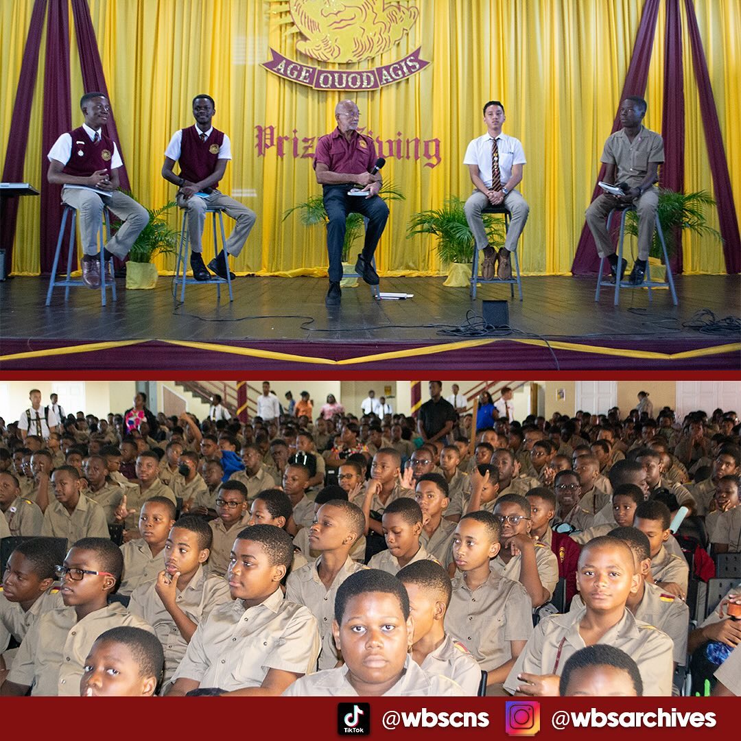 wolmersdotinfo's tweet photo. The Wolmer’s Boys’ Leadership Series kicked-off recently with Wolmerian &amp; Nation-Builder, HON. DOUGLAS ORANE motivating our 'troops' to even greater heights of greatness &amp; in service of others. He was joined by Head-Boy JEREMY CHEUK, ADIEL CAMPBELL, JOEL STANLEY &amp; ANDREW COLEMAN. https://t.co/zreljFhUiB