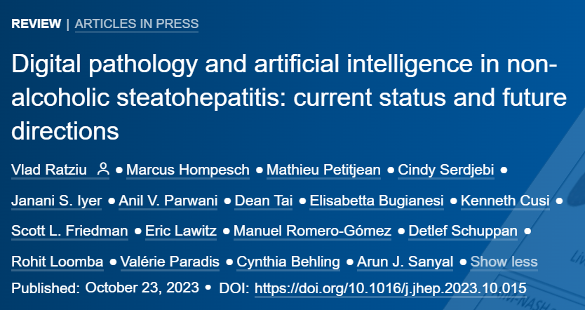 🆕REVIEW: Digital pathology and artificial intelligence in non-alcoholic steatohepatitis
➡️Current status and future directions. Read it here👉 bit.ly/3Qlsnbh via <a href="/JHepatology/">Journal of Hepatology</a> #LiverTwitter