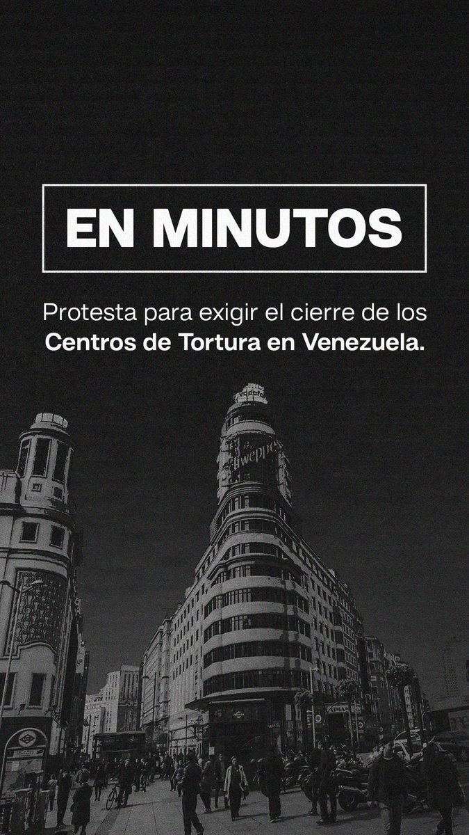 Desde Caracas y Madrid, exigimos que la libertad no tiene un número, que la vida no puede ser negociada y que TODOS los presos políticos deben ser liberados.
#LibertadParaTodos 
#StopTorture 
#CierrenLosCentrosDeTortura