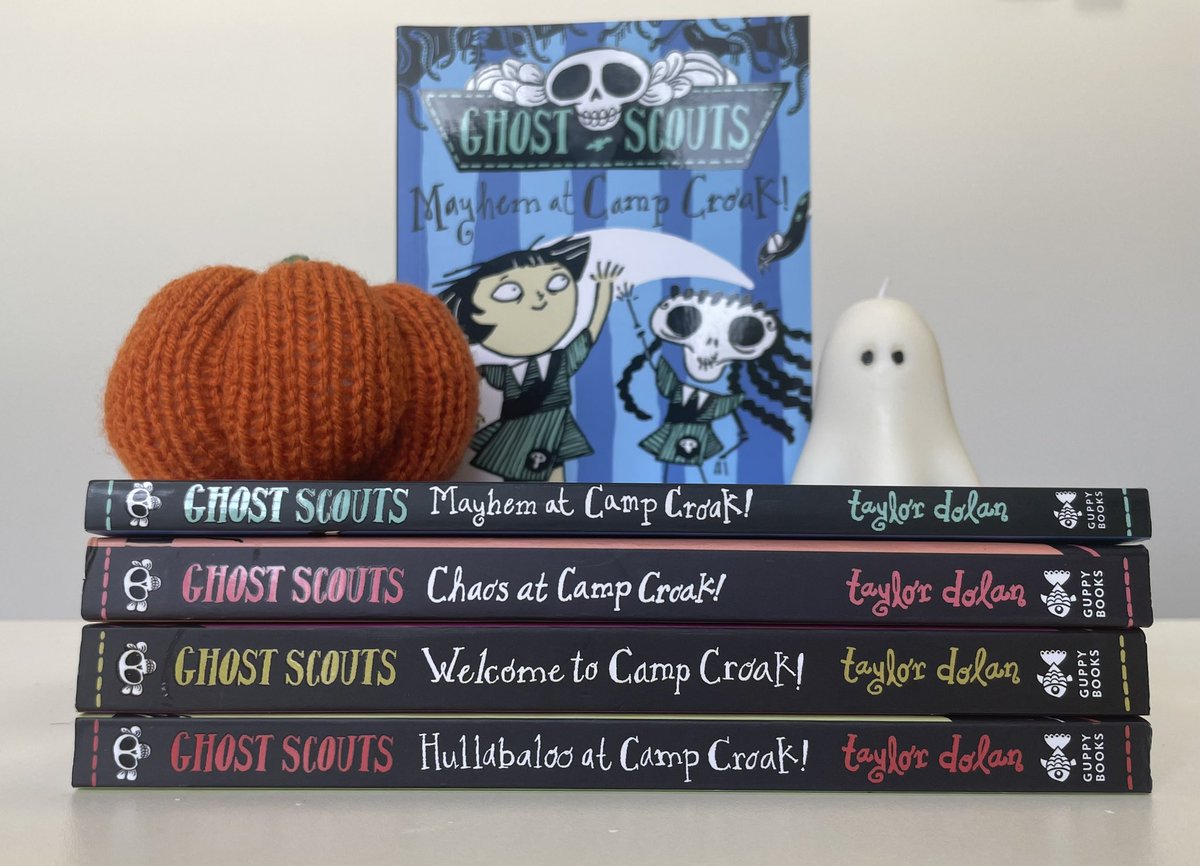 guppybooks's tweet image. GIVEAWAY! It’s always Spooky Season at Guppy Books, with the devilish Ghost Scouts series! Retweet, follow and tag a friend to be in with the chance of winning a SIGNED set of all four books plus some goodies by end Nov 5th - perfect for a winter’s eve 🎃⭐️💛#giveaway