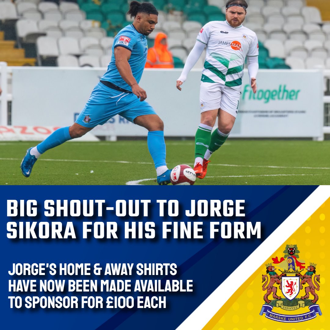🆙Shout-out to Jorge Sikora who has been a sensation since returning to the side in recent weeks

👕With Jorge featuring regularly as of late, we have made his home &amp; away shirt sponsorships available for £100 each. If interested, drop us a message

📸<a href="/shotbybamboo/">shotbybamboo</a>