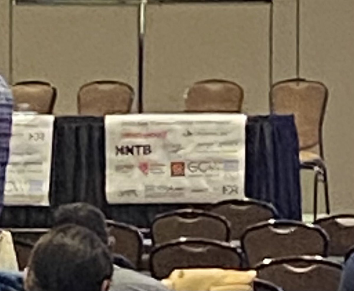NVRoadgeek's tweet image. Can see the HNTB logo from way back in the room. NV Fall Transportation Conference in Las Vegas. Transportation geeks unite!! #BeingHNTB #NevadaTransportation #Letstalkmovingpeoplesafely