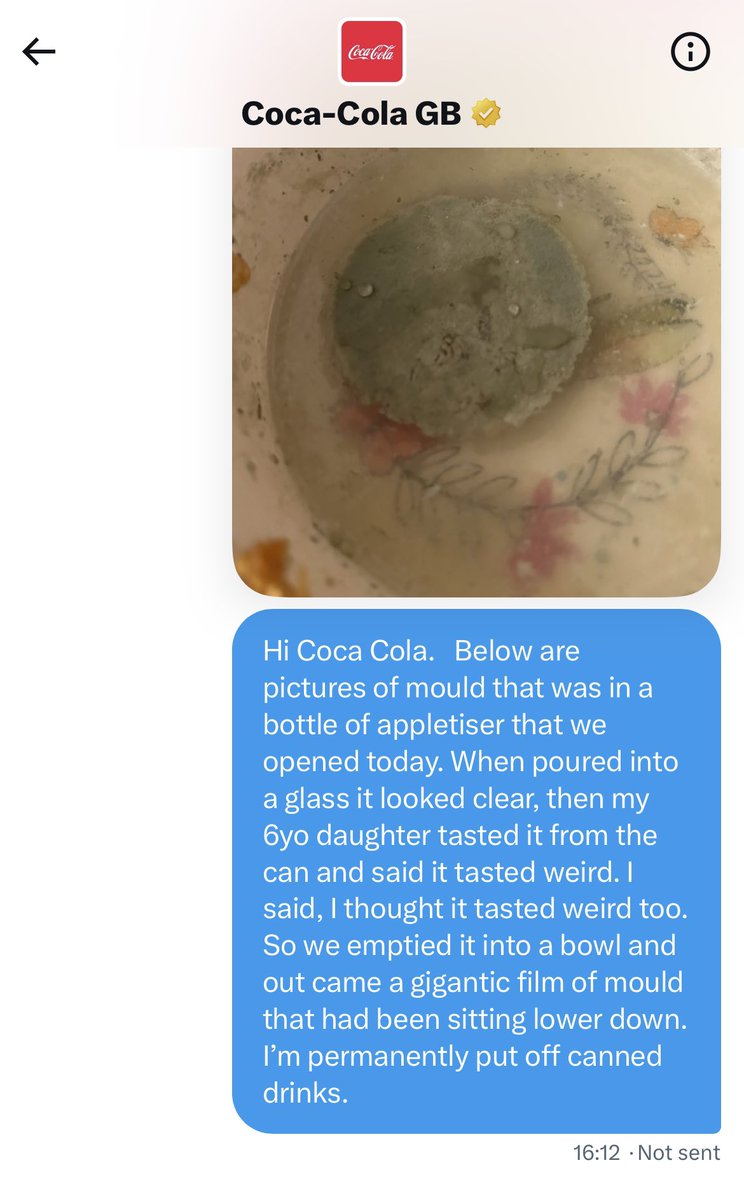 fiplanner's tweet photo. @CocaCola_GB This is the DM that won’t send. https://t.co/aegrMR0XaN