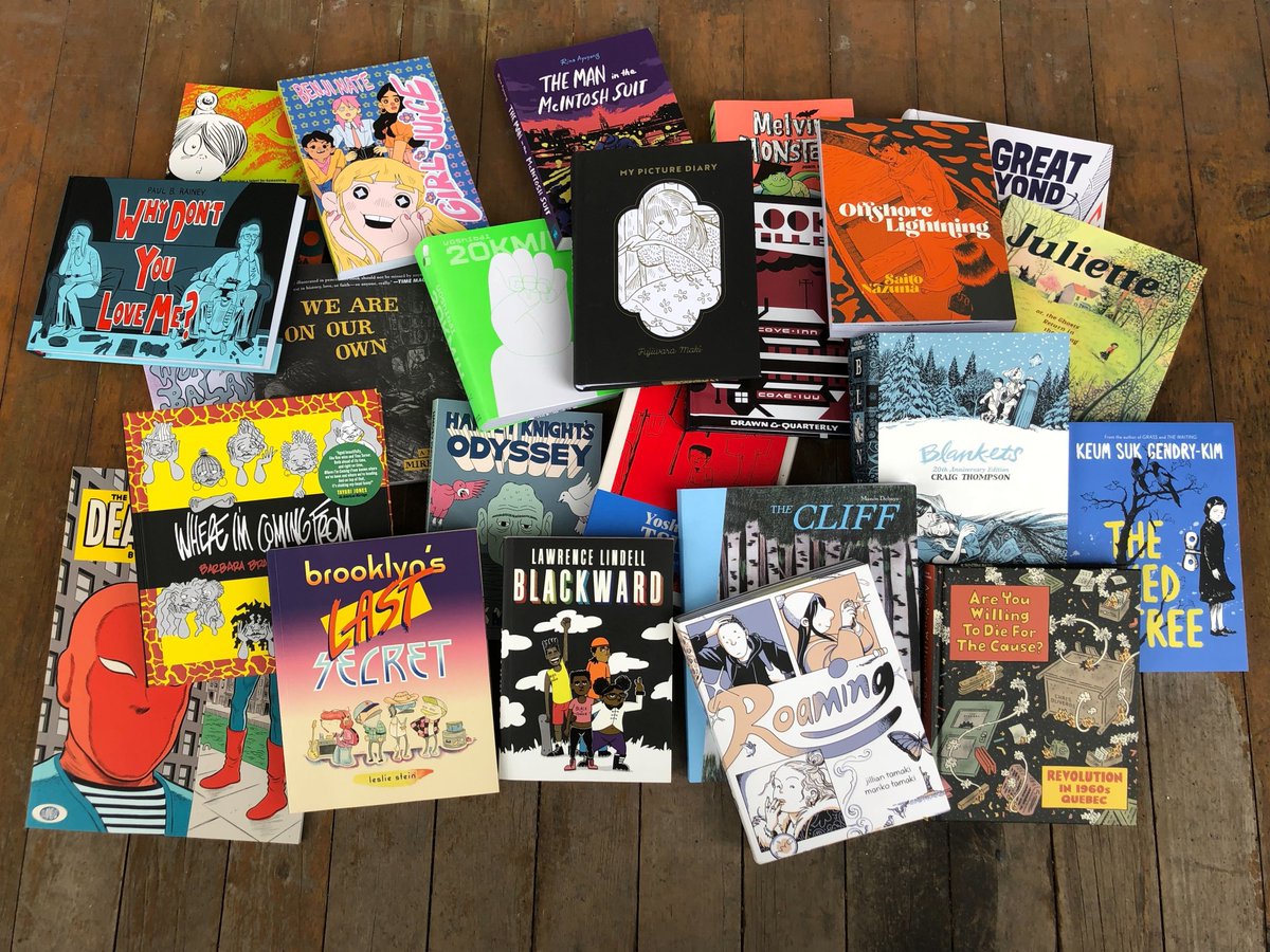 DandQ's tweet photo. Up now on the blog: Drawn &amp; Quarterly's 2023 Year in Review!

Check out all of the amazing books we published this year from Jillian Tamaki and Mariko Tamaki, Barbara Brandon-Croft, Keum Suk Gendry-Kim, and more!

https://t.co/s5IqQzJZN8 https://t.co/refh9qxSp6