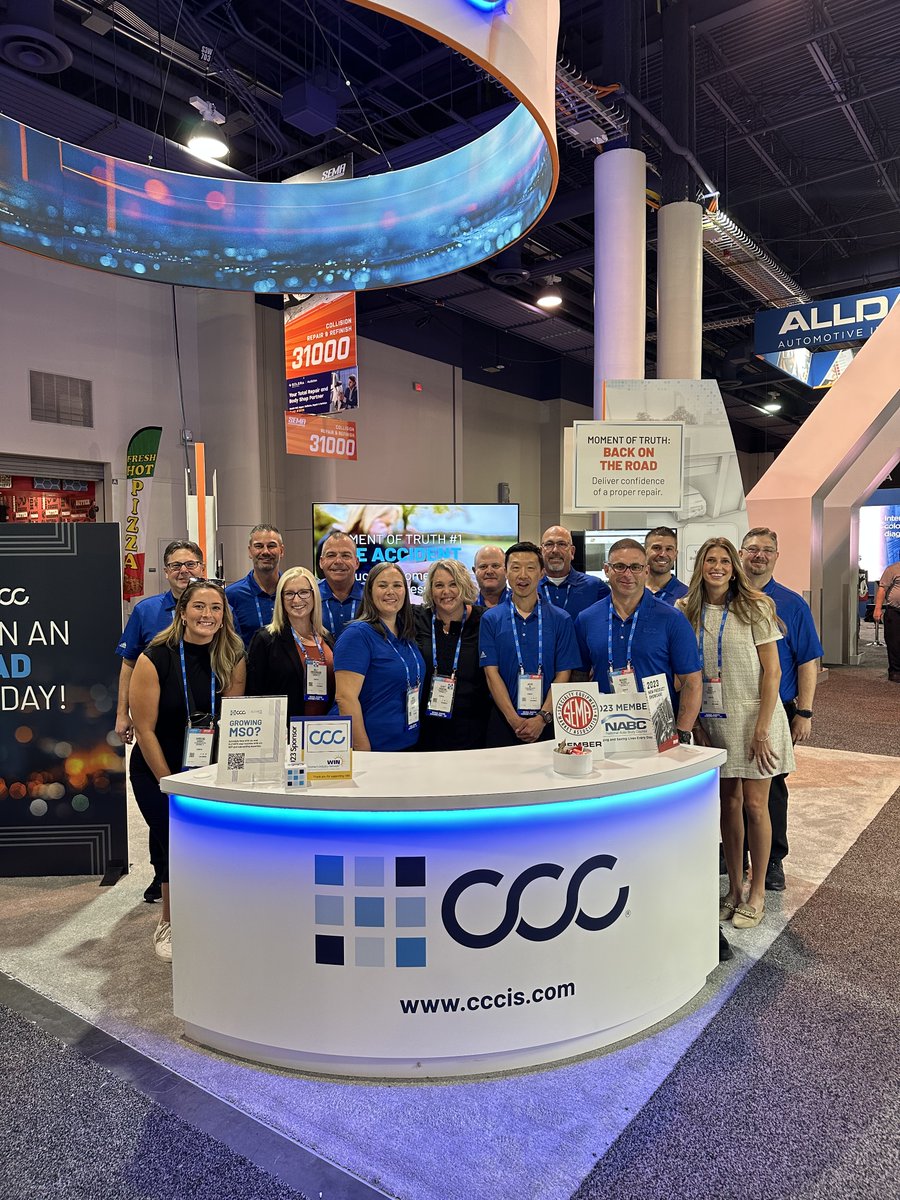 CCCIntelligent's tweet photo. The gang's all here! Stop by booth 31077 and say hello to #TeamCCC at @SEMASHOW 2023! 👋

#SEMA2023 #SEMA #semashow https://t.co/hesJAtrz3J