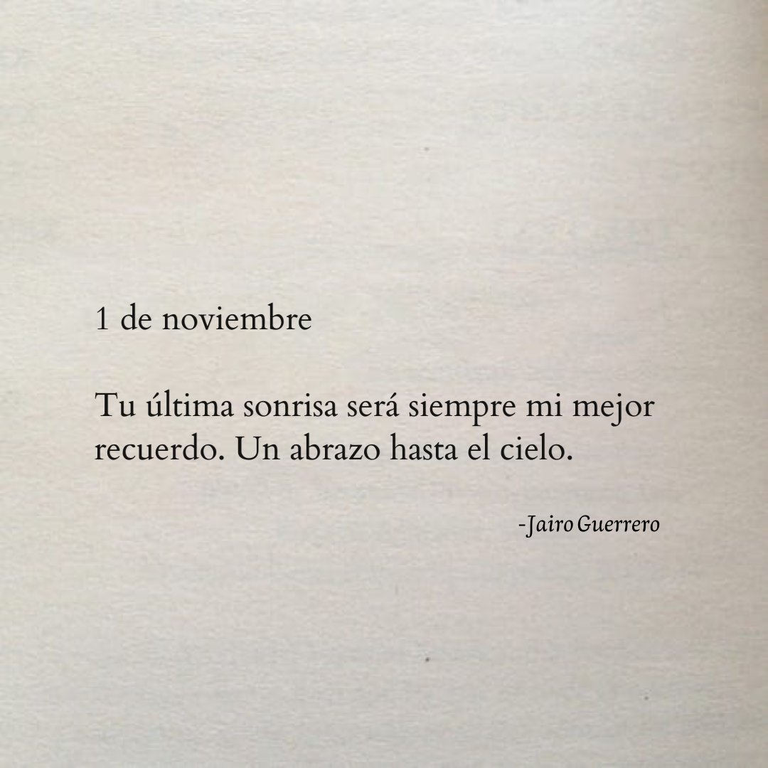 1 de noviembre. ✍🏼