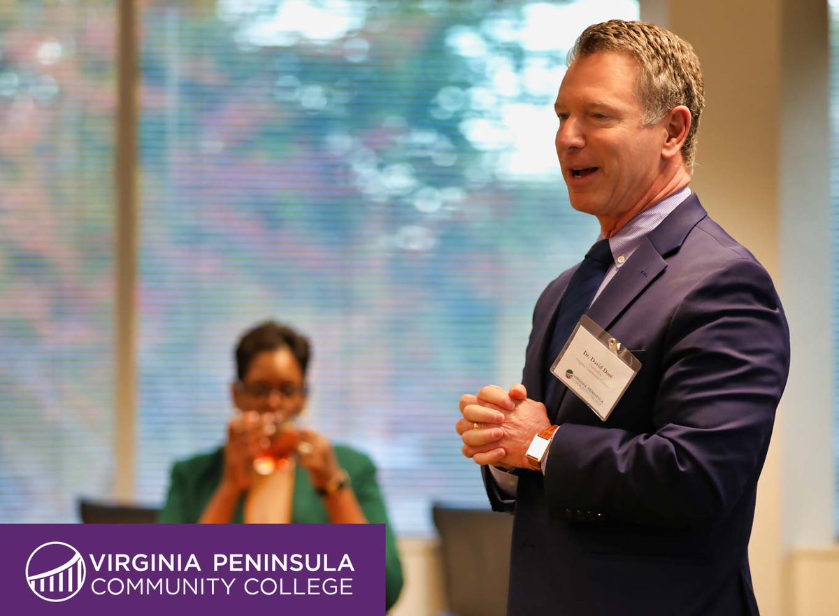 VCCS Chancellor <a href="/ddore5/">David Doré</a> speaks to the audience during a Legislative Breakfast, which was a gathering of lawmakers, Dore, and the leadership of VPCC for an update on projects, progress, and future plans.  #vpccva #gatorfamily #education