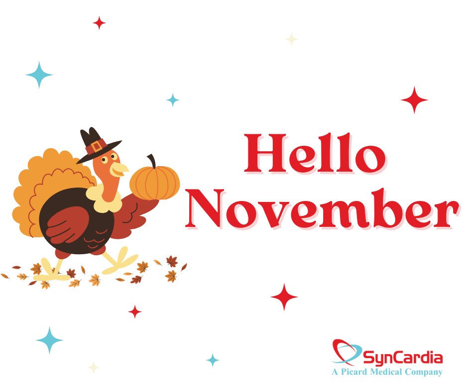 🍂 Hello, November! 🍁

November brings new opportunities and the promise of making a positive impact on cardiac care. Let's make it a month to remember! 🧡 

#NovemberWishes #CardiacHealth #SynCardia #heartfailure #cardiology #cardiovascular #artificialheart