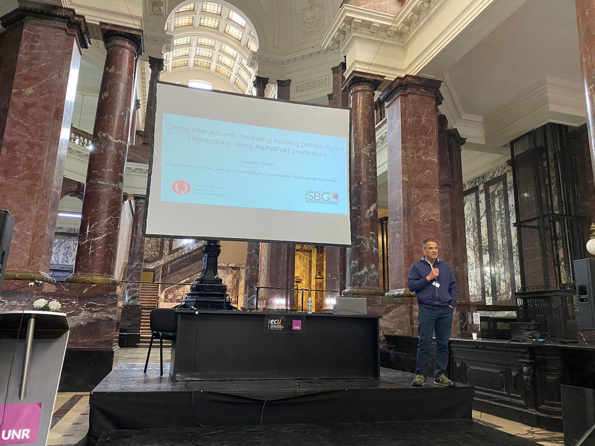 A2B2C (@a2b2c) on Twitter photo 🗣 En la primera charla plenaria del Congreso, <a href="/gusparisi/">gustavo parisi</a> estuvo presente con su disertación "Ghost interactions: Reaveling missing protein-ligand interactions using Alpha Fold predictions".
#bioinformatics #bioinformatica #ciencia #rosario #a2b2c 🗣 En la primera charla plenaria del Congreso, <a href="/gusparisi/">gustavo parisi</a> estuvo presente con su disertación "Ghost interactions: Reaveling missing protein-ligand interactions using Alpha Fold predictions".
#bioinformatics #bioinformatica #ciencia #rosario #a2b2c