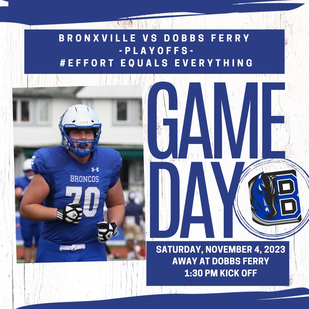 🚨Section 1 Semi-Finals. 🚨 Broncos take on Class C rival Dobbs Ferry this Saturday. Watch on Local Live.  #NEWSEASONBEGINS

📺events.locallive.tv/events/128375