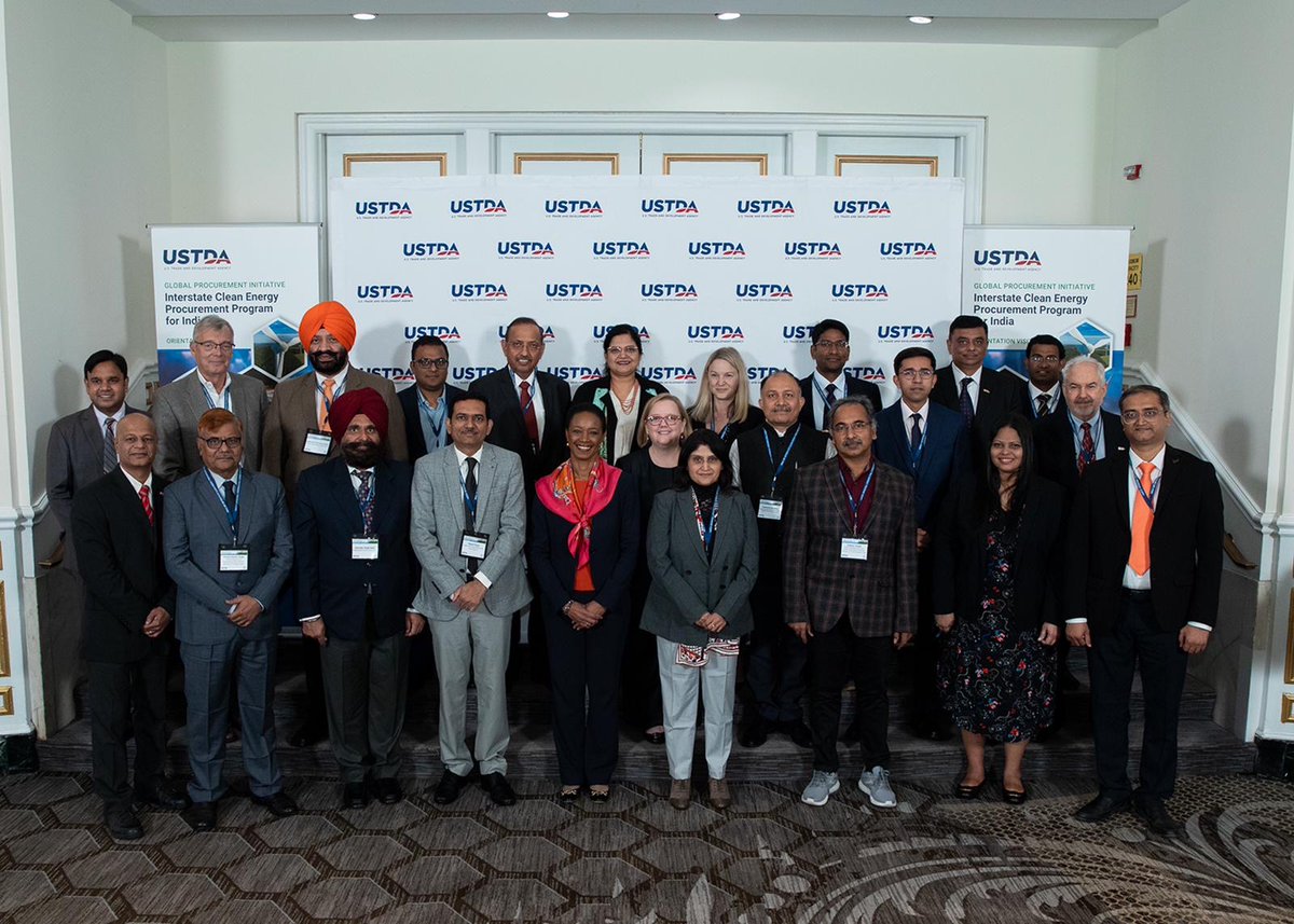 USTDAdirector46's tweet photo. This week I welcomed @USTDA’S Interstate Clean Energy Procurement Program partners on their orientation visit to Washington, D.C. and reconnected over our shared interest in high-quality clean energy infrastructure for India. 🇺🇸🇮🇳 https://t.co/jM5ceu0adI