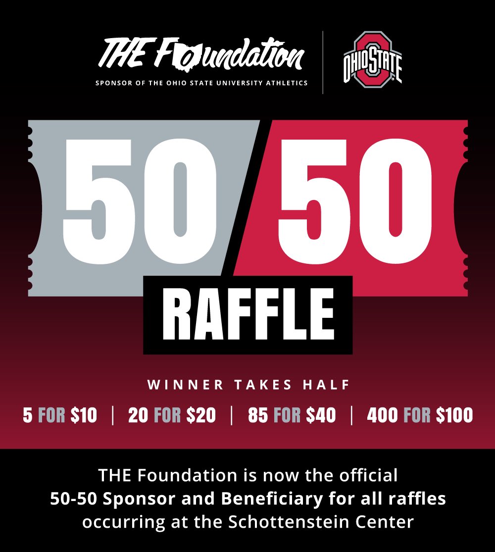 ANNOUNCEMENT: We are now the beneficiary of the 50/50 raffle! Buckeye Nation step up and purchase a ticket to help support your student athletes and for a chance to win: rafflebox.us/raffle/osu