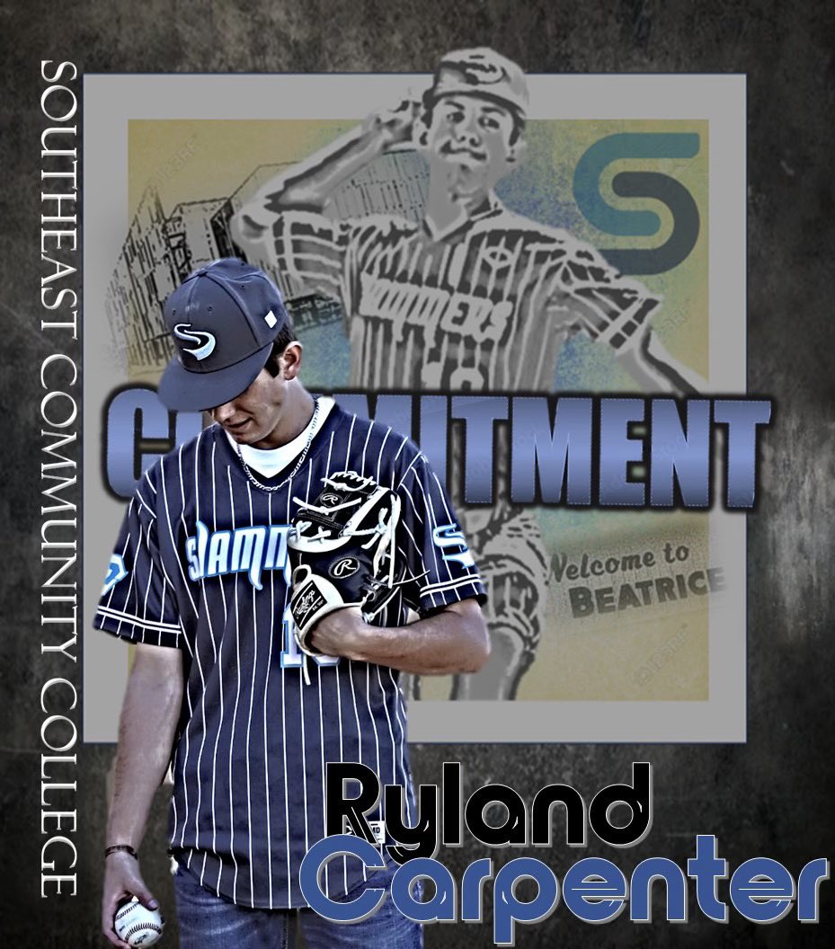 RylandCarpente8's tweet photo. I’m extremely excited to announce my commitment to Southeast Community College to continue my academic and athletic career. I would like to give a special thanks to everyone who has helped me get to this point! Beyond grateful to play at the next level! #Rollcats https://t.co/NcCkQDfArH