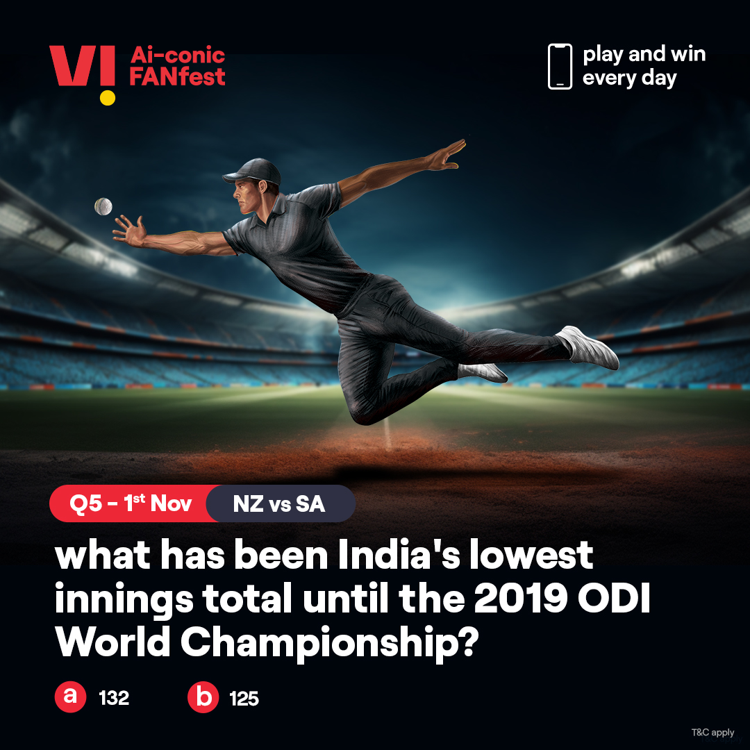 Their game has started, and so has yours. Share the right answer to all the questions of the day using #ViAiconicFANfest and you could stand a chance to win a #smartphone. Go on, take your shot. #ContestAlert #WorldCup #Cricket #CricketContest #Play2Win #Contest #NZvsSA