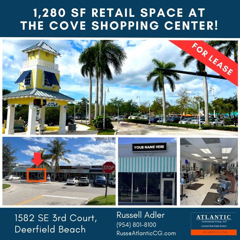 Currently configured as a turnkey beauty salon, it’s great for almost any retail use. High visibility from the main entrance to the shopping center. Asking rent is $35/sf NNN, plus $5.84 for expenses. 

#fallrealestate #fall2023 #southfloridaproperties #palmbeachrealestatepros