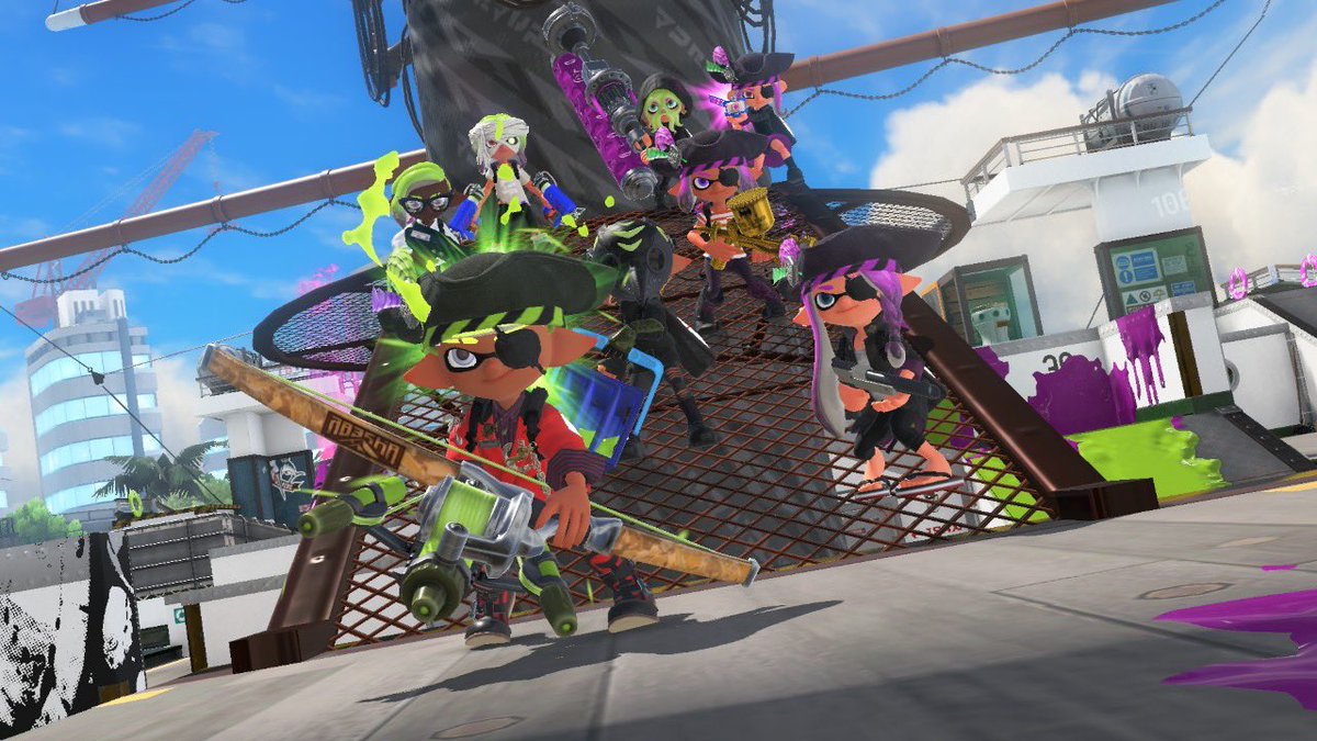 AndyKei_'s tweet photo. GG photos with One in a Krillion and Panic! At The Grizzco during our week 5 match in the DOS 1-year anniversary tournament. #splatoon3 https://t.co/TDhxOCBu18