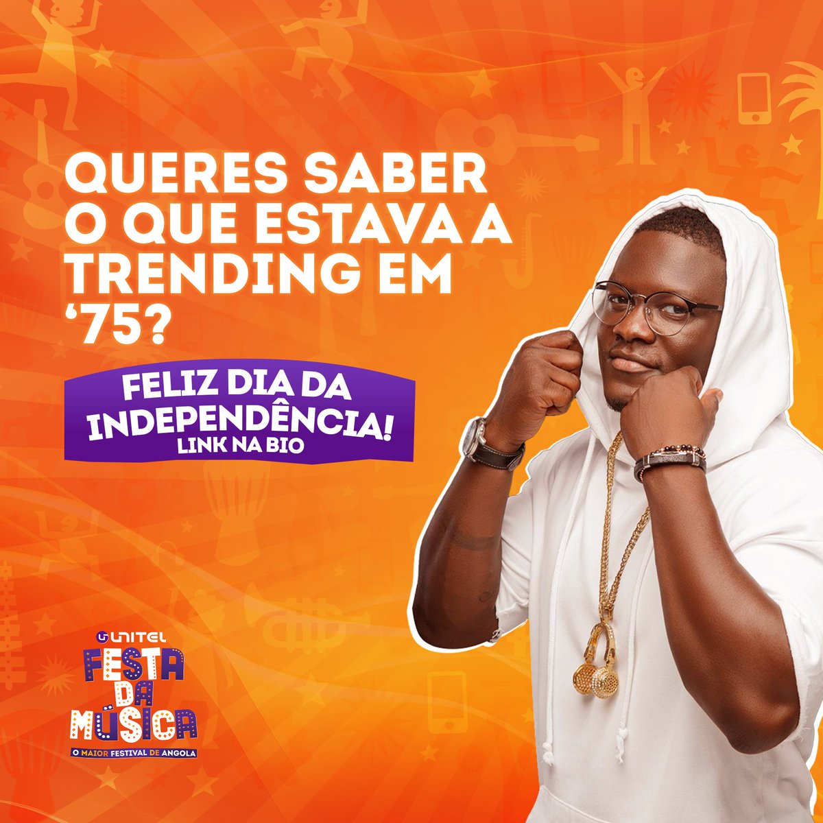 Em ‘75, numa época de revolução, Angola fazia os ritmos clássicos do seu Semba ecoarem pelos cantos das suas cidades.

Queres saber o que estava a trending naquela altura? Clica na Bio, que o nosso DJ oficial preparou um set para ti.

#Unitel #FestadaMusica #Senteaonda #Angola