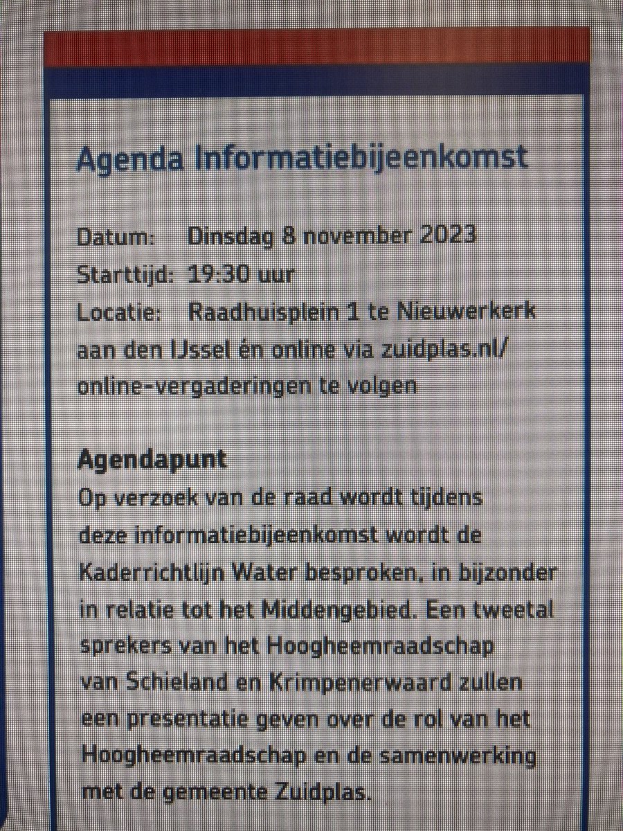 GemeenteraadZuidplas tweet media
