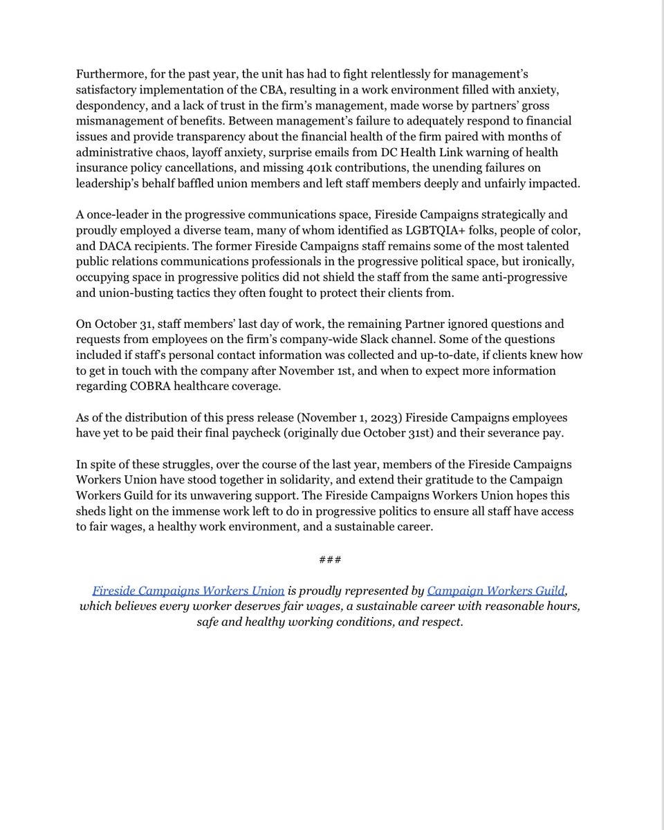 "Radical Restructuring" (Fireside Union's Version)