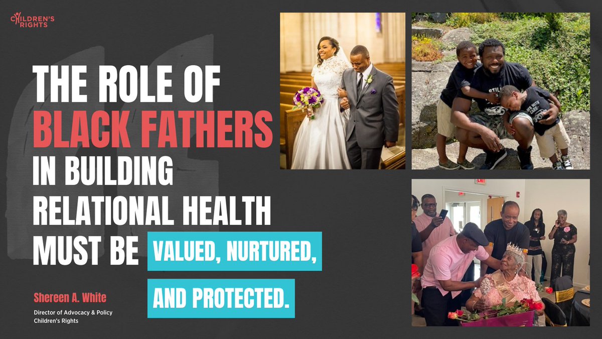 Children's Rights (@childrensrights) on Twitter photo Family Justice Journal highlights advocates' visual essays reflecting on family bondsāurging us to center methods that prioritize family relationships. Our Director of Advocacy & Policy, <a href="/ShereenEsq/">Shereen A. White</a>, emphasizes the crucial role of Black fatherhood.
ššthefamilyjusticegroup.org/family-justice⦠Family Justice Journal highlights advocates' visual essays reflecting on family bondsāurging us to center methods that prioritize family relationships. Our Director of Advocacy & Policy, <a href="/ShereenEsq/">Shereen A. White</a>, emphasizes the crucial role of Black fatherhood.
ššthefamilyjusticegroup.org/family-justiceā¦