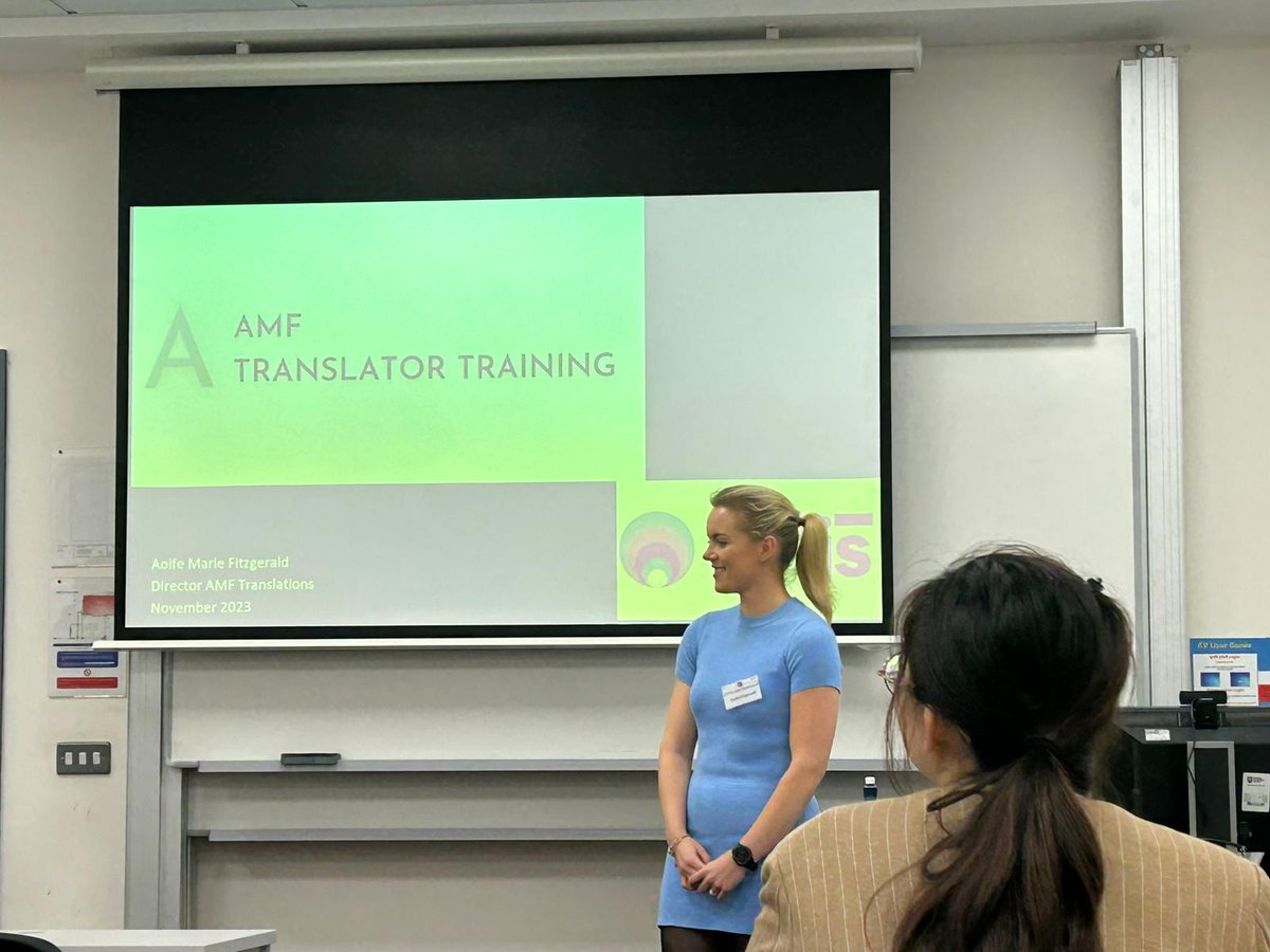 Many thanks for Ms Aoife Fitzgerald's amazing workshop on AMF translator training! Such brilliant insight into the T&I industry. #APTIS2023