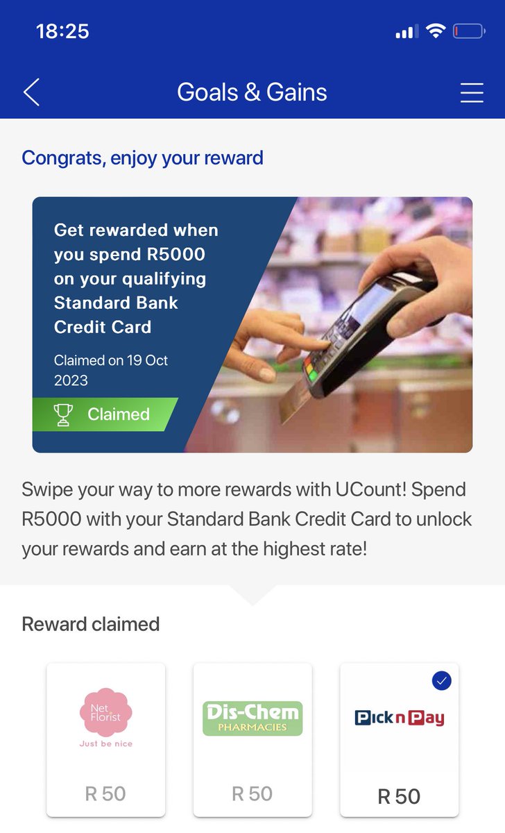 carlislecf's tweet photo. Thank you @StandardBankArt @StandardBankZA #UCount for my rewards 👏🙌. It’s much appreciated.

Making it count because #UCount !

#goalsandgains #UCount #makingitcount https://t.co/9l9UlOOp5R