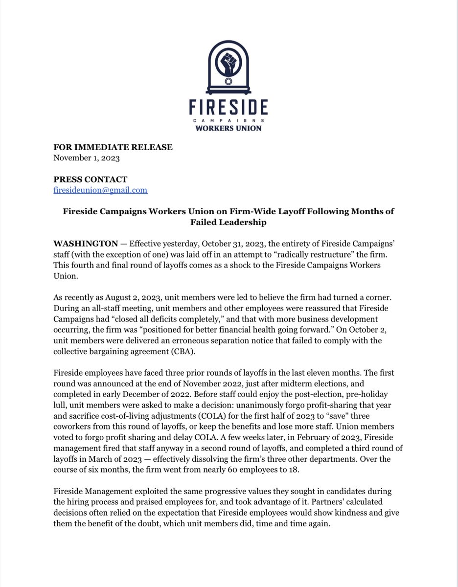 Fireside Union tweet media