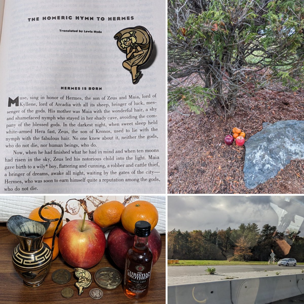 JohnHuculiak's tweet photo. #First_Wednesday in November! Safe Travels, Safe Returns, and MANY blessings in-between, #Io_Hermes!🙏
https://t.co/tqcvhbesik #Street_level #veneration #offerings #libations #Hermes #coins #EnamelPin #CorvusStreetFinds #Salem #Hermes_Rex #Thankful #Blessed #MercuryDime #found https://t.co/p0AYFka4bP