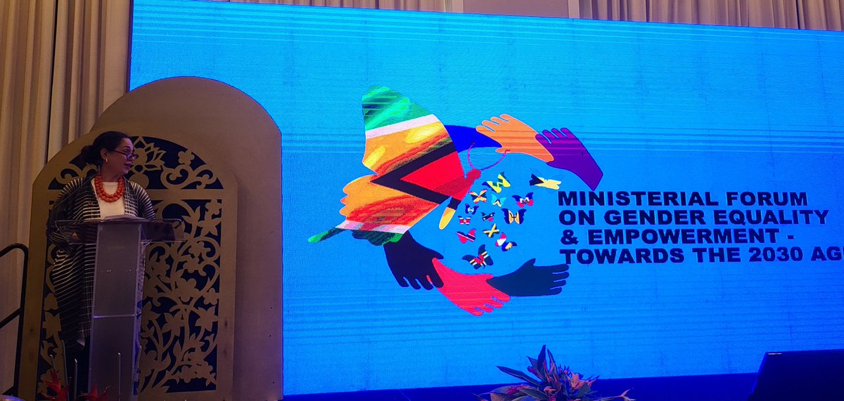 gnoto62's tweet photo. President of the Cooperative Republic of Guyana opening the Ministerial Forum on Gender Equality &amp; Empowerment in Guyana 🇬🇾 with #CARICOM Ministers. Spotlight Initiative against GBV supported by #EU and implemented by @UNGuyana, @UNDPGuyana and other UN agencies. https://t.co/zVM9gL8cPB