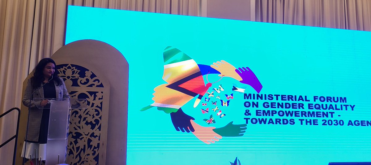 gnoto62's tweet photo. President of the Cooperative Republic of Guyana opening the Ministerial Forum on Gender Equality &amp; Empowerment in Guyana 🇬🇾 with #CARICOM Ministers. Spotlight Initiative against GBV supported by #EU and implemented by @UNGuyana, @UNDPGuyana and other UN agencies. https://t.co/zVM9gL8cPB