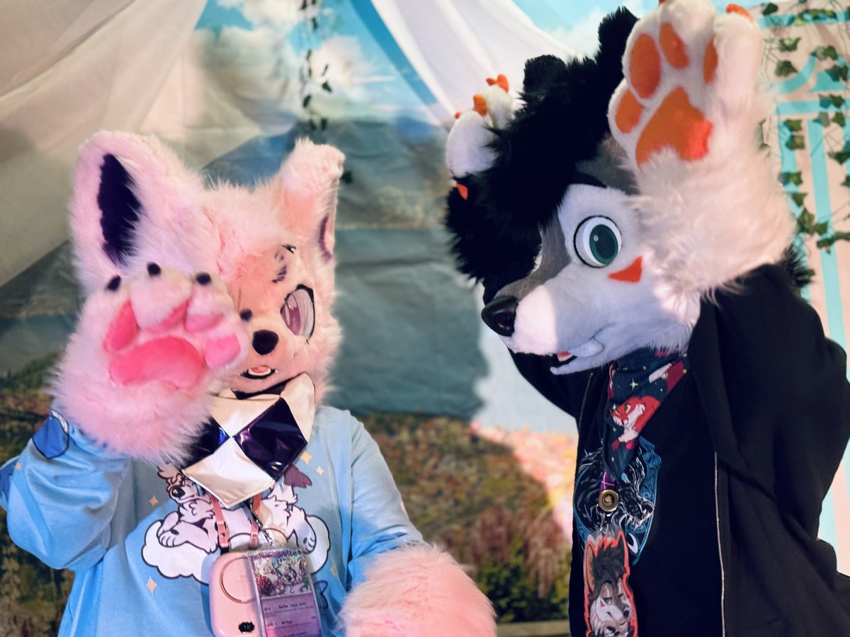 TricksterPaws's tweet photo. Gremling around at #FBL11 with @HaikoTheFox 😈
——-
#furry #fursuit #FursuitEveryday #kemono https://t.co/3vggmjF3Rx