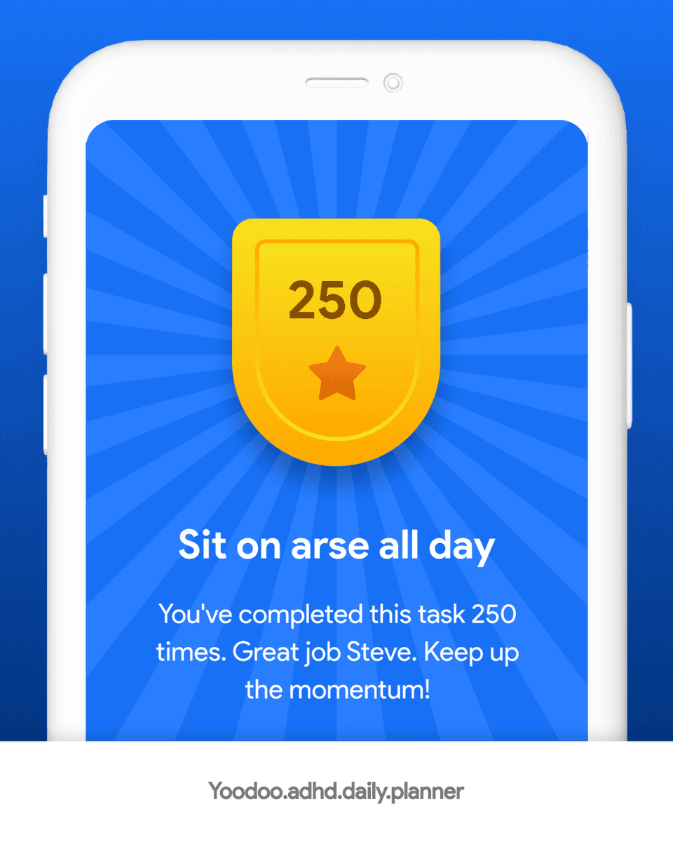 yoodooapp's tweet photo. A win is a win. 🏆

Who’s this remind you of?

#ADHD #Procrastinator #ToDoTomorrow #TimeBlockBoss #ScheduliasSlots #HourlyHeroics https://t.co/Po9Q2vPhLR