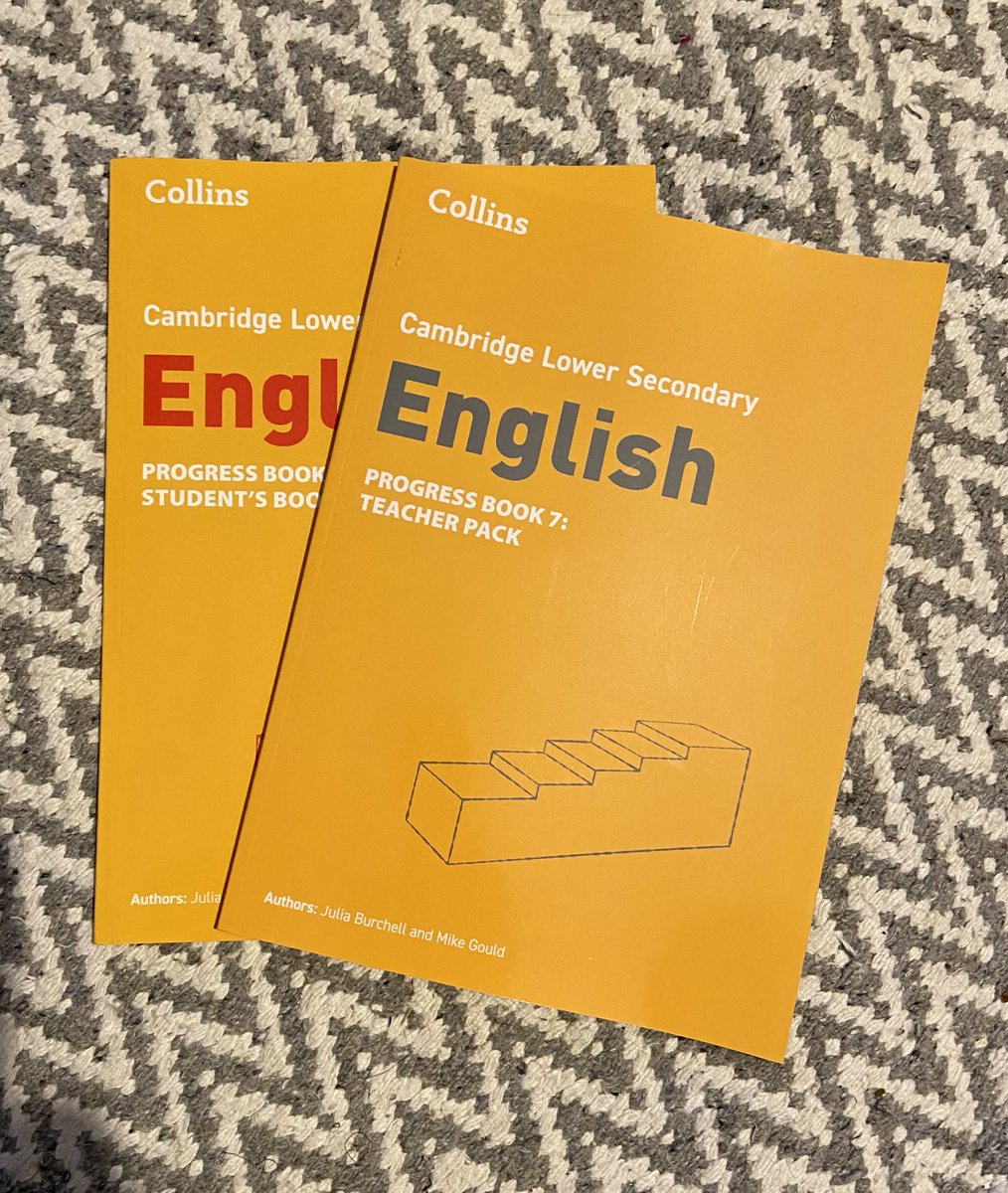 Great to have these advance copies of Progress Tests for Cambridge Lower Secondary in my hands! Thanks to wonderful co-author Julia & ⁦@FreedomtoTeach⁩ Cathy Martin Judith Walters & rest of editorial etc. #englishlang #englishteaching