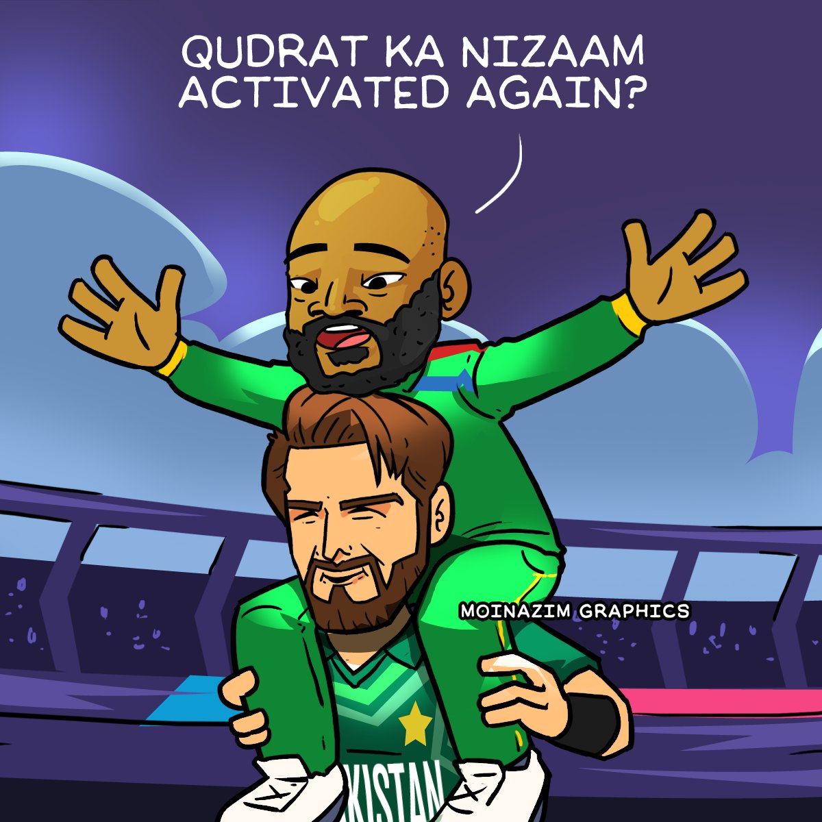 Don't do it, don't give us hope again 😅 #NZvsSA #QudratKaNizam #PakistanCricket