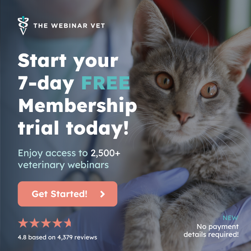 thewebinarvet's tweet photo. Are you a vet professional seeking to expand your knowledge and skills? Our FREE trial is here to help you unlock a world of #veterinary knowledge!

With 2.5K webinars, podcasts, a 4.8 ⭐ rating, 1K expert speakers &amp; over 30 topics, there's something for everyone!