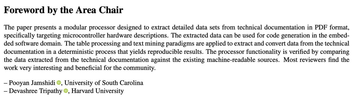 🚨🚨 New Paper Alert 🚨🚨

Check out the latest JSys Tool paper: “Automatically Extracting Hardware Descriptions from PDF Technical Documentation” by Niklas Hauser and Jan Pennekamp

📄 escholarship.org/uc/item/32z006…