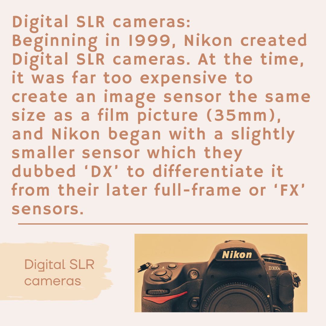 More Wednesday Wisdom! And another fact about Nikon cameras for you. Following our previous posts about SLRs (single-lens reflex cameras), today we look at the DSLR. #nikon #nikonowner #photography #funfacts #camera #slr